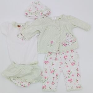 Baby Grand 5-Piece 'Little Bunny' Outfit (3-6 M)